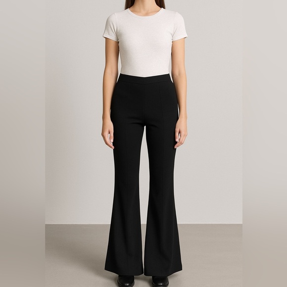 Black High-Waist Flare Pants – Size M & L (NWOT, in Original Packaging) - Picture 1 of 4